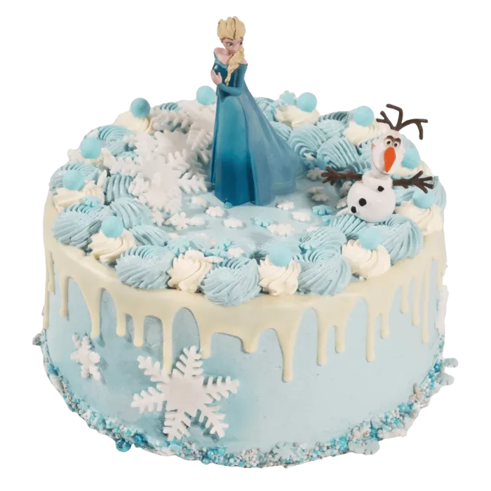 3D kindertaart Frozen met Elsa en Olaf