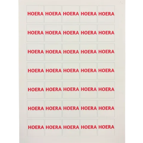 Eetbaar printvel met eigen logo