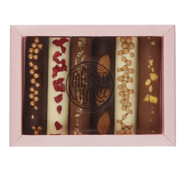 Chocoladerepen in een cadeaudoos, geschenk per post